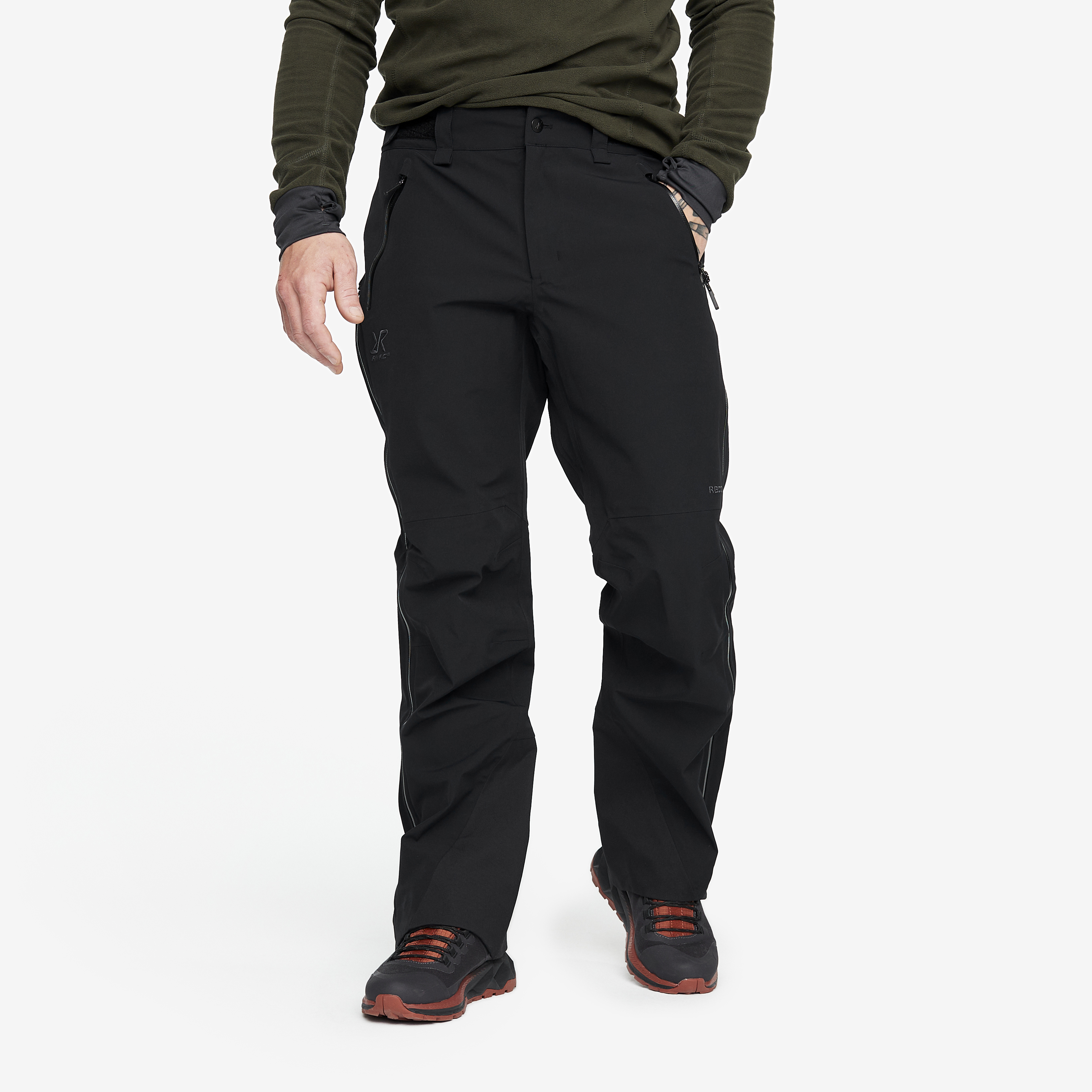 Cyclone Zip-up Pants Black Herr,