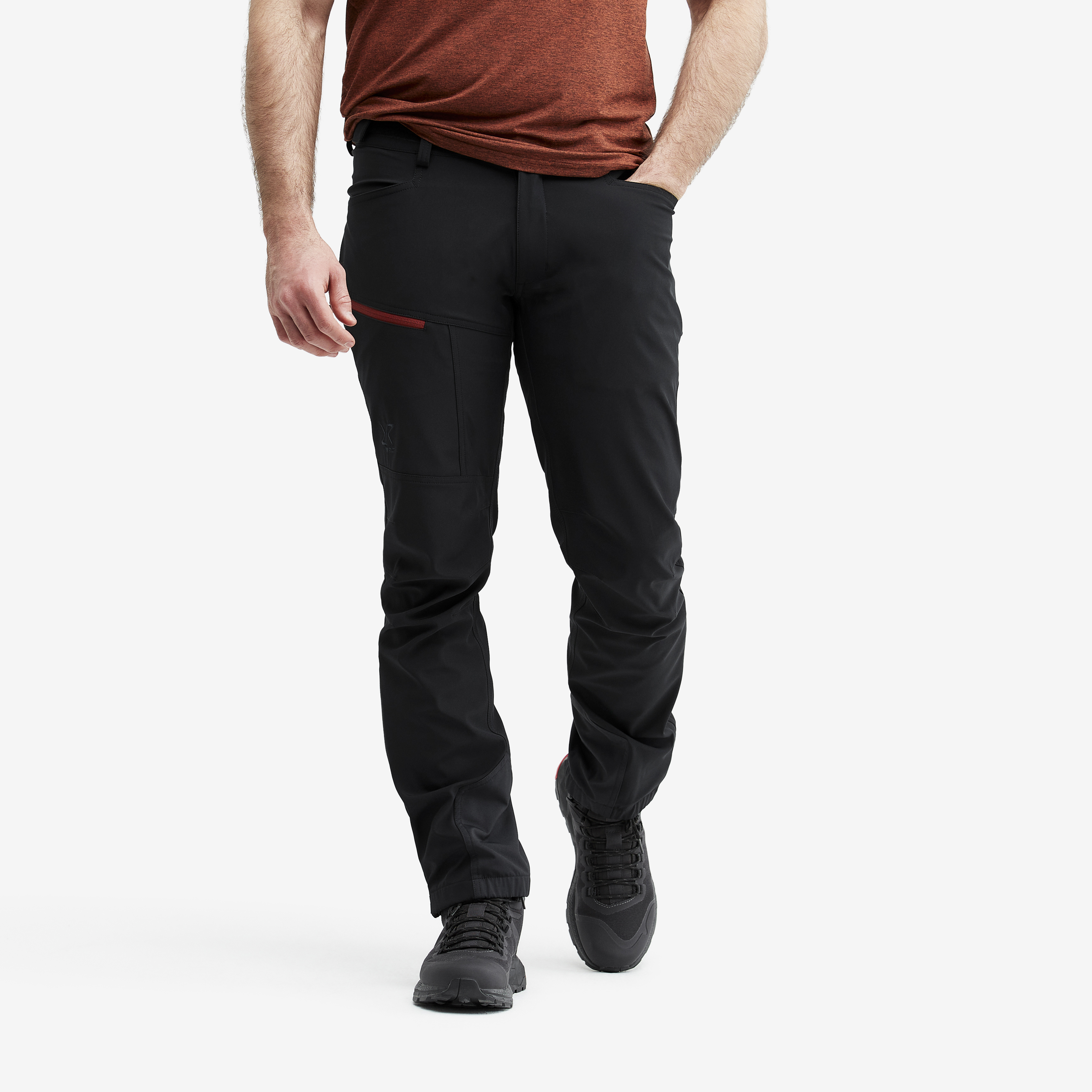 Trail Pants Black/Russet Brown Meestele,