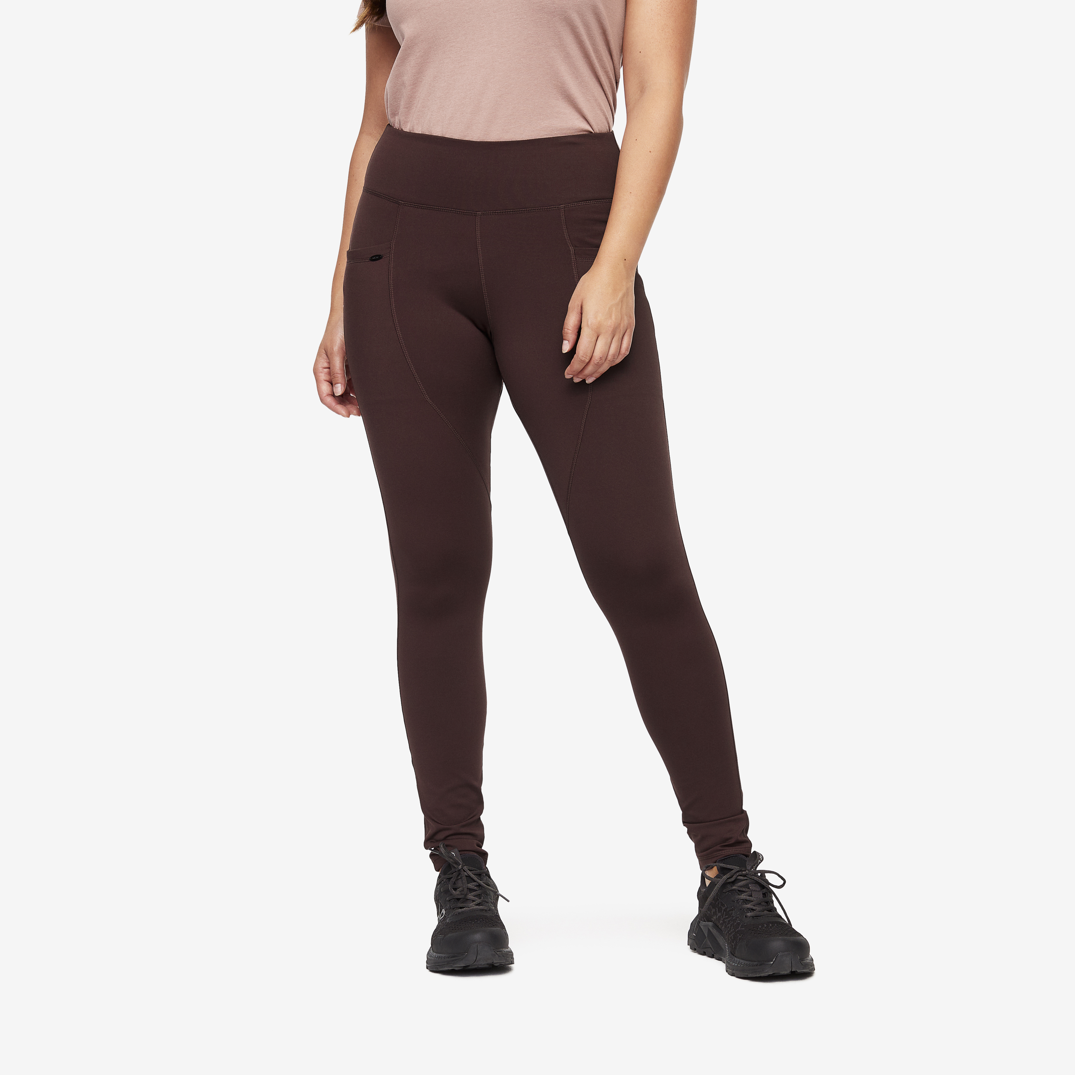 Glacier Fleece Lined Tights Fudge Naistele,