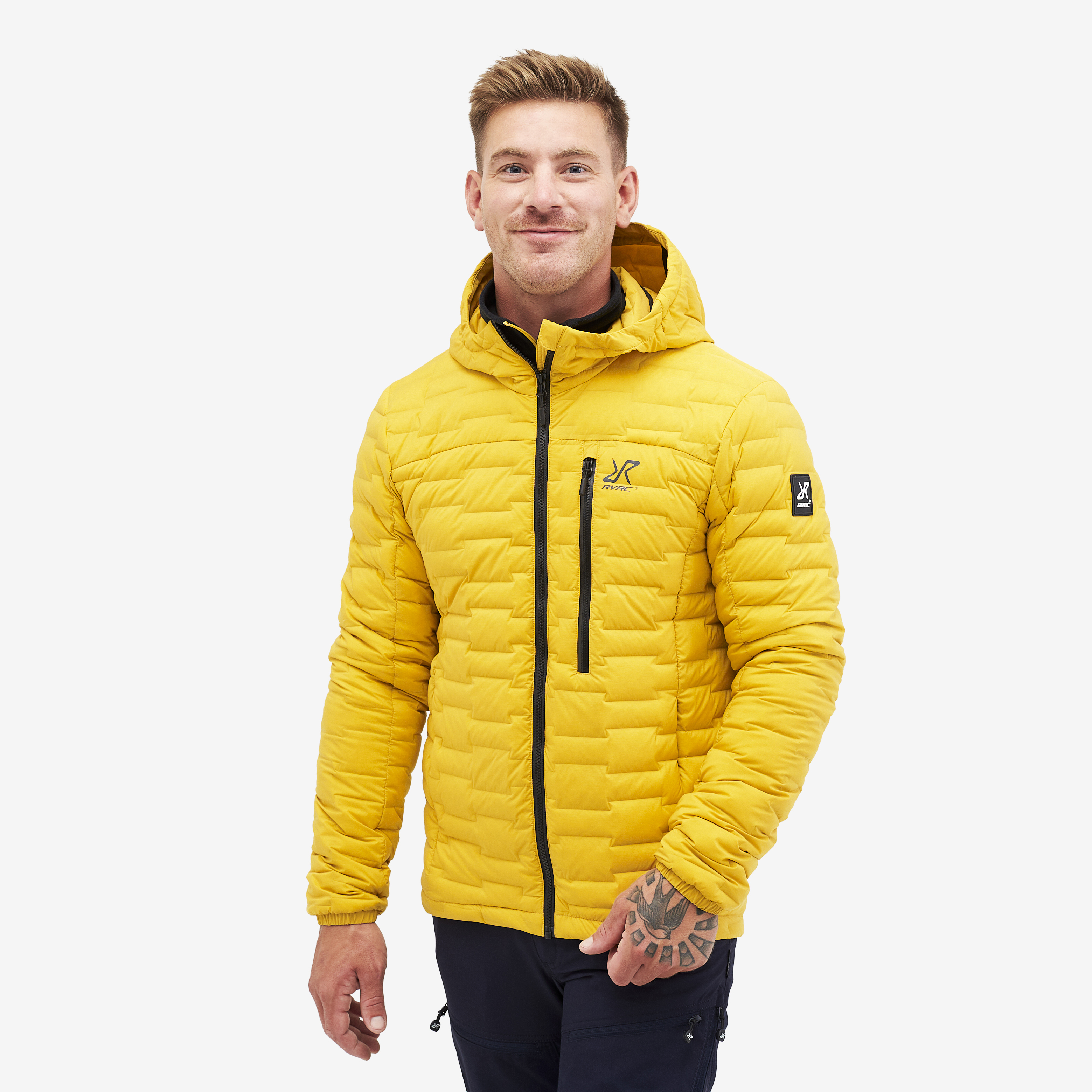 Flex Down Jacket Lemon Curry Herr, 