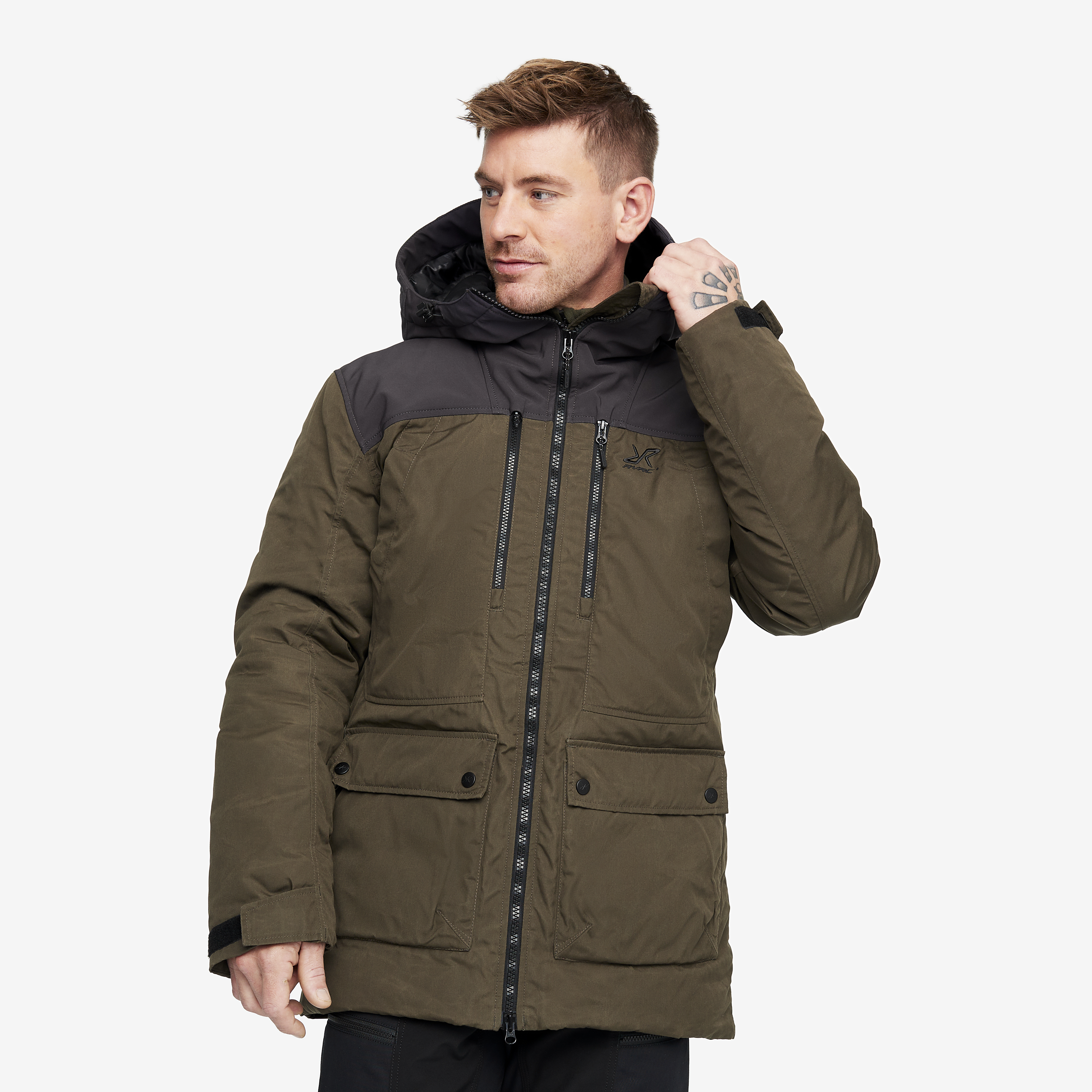 Outdoor Parka Mud Herr,