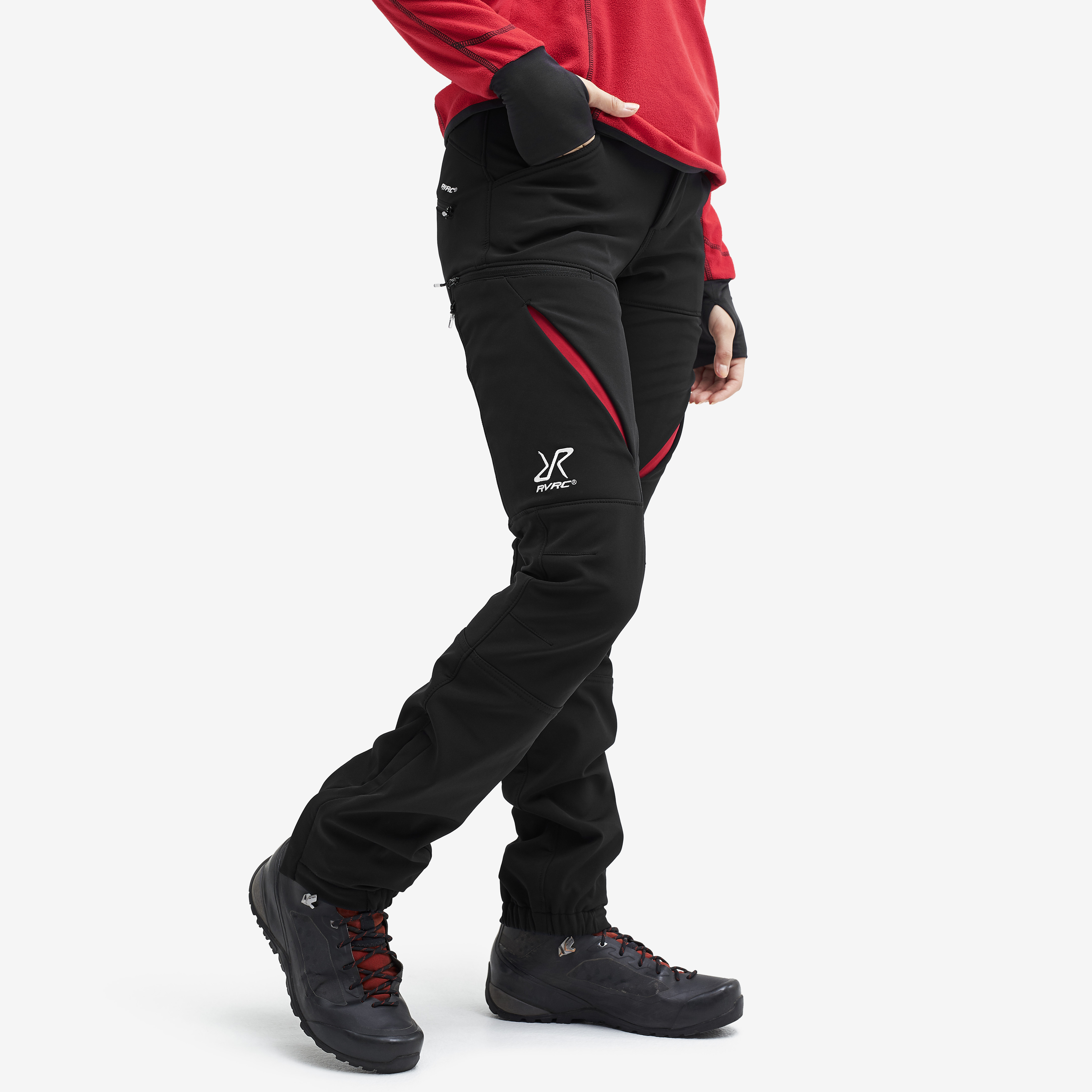 Hiball Pants Black/Red Naistele, 
