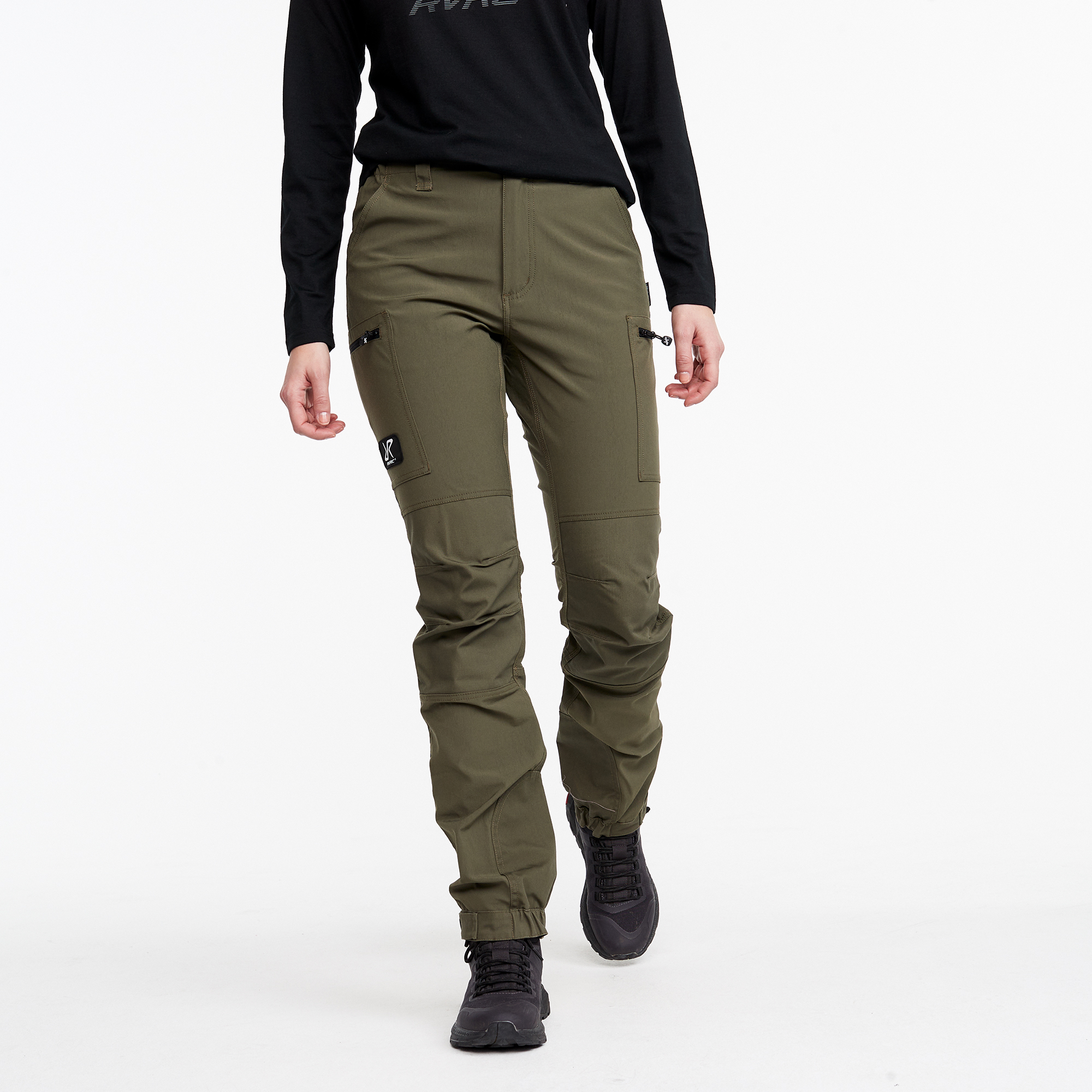 Nordwand Highwaist Stretch Pants Olive Night Naistele,