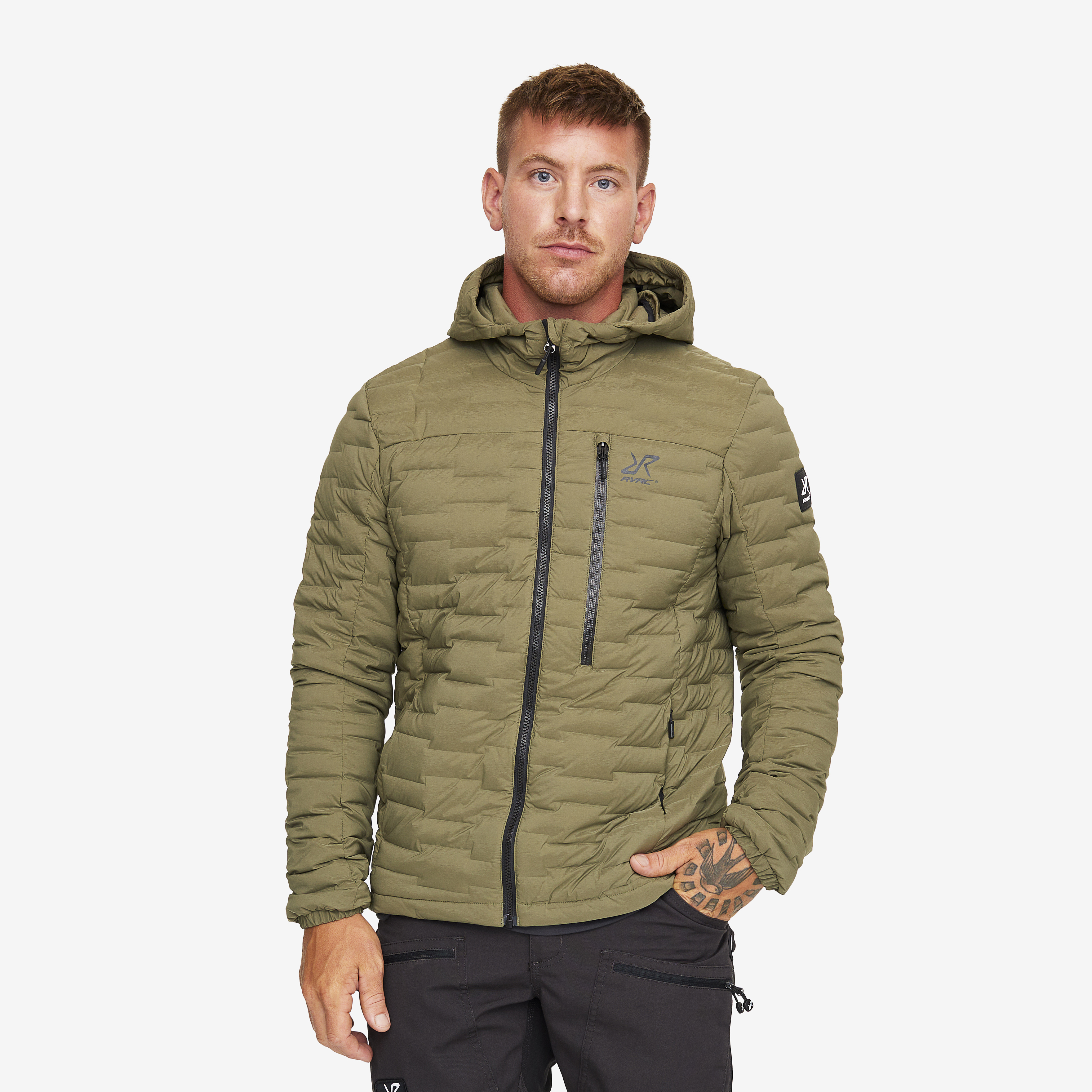 Flex Down Jacket Burnt Olive Herr, 