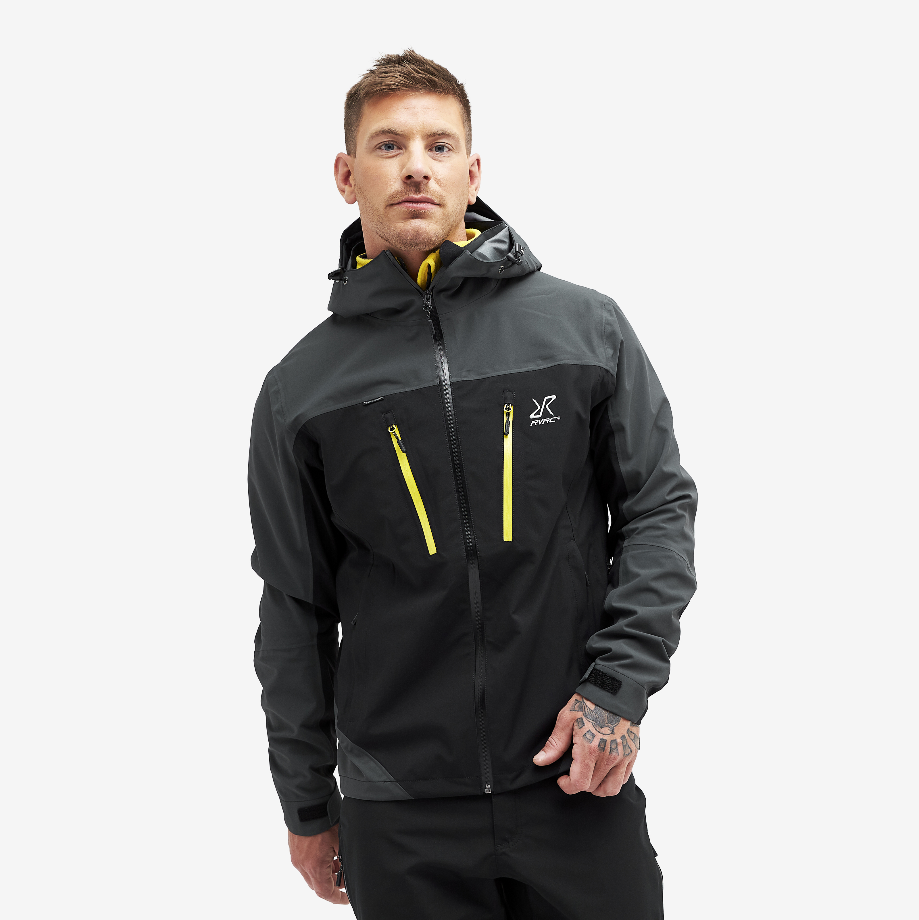 Silence Proshell Jacket Black/Yellow 2.0 Herr,