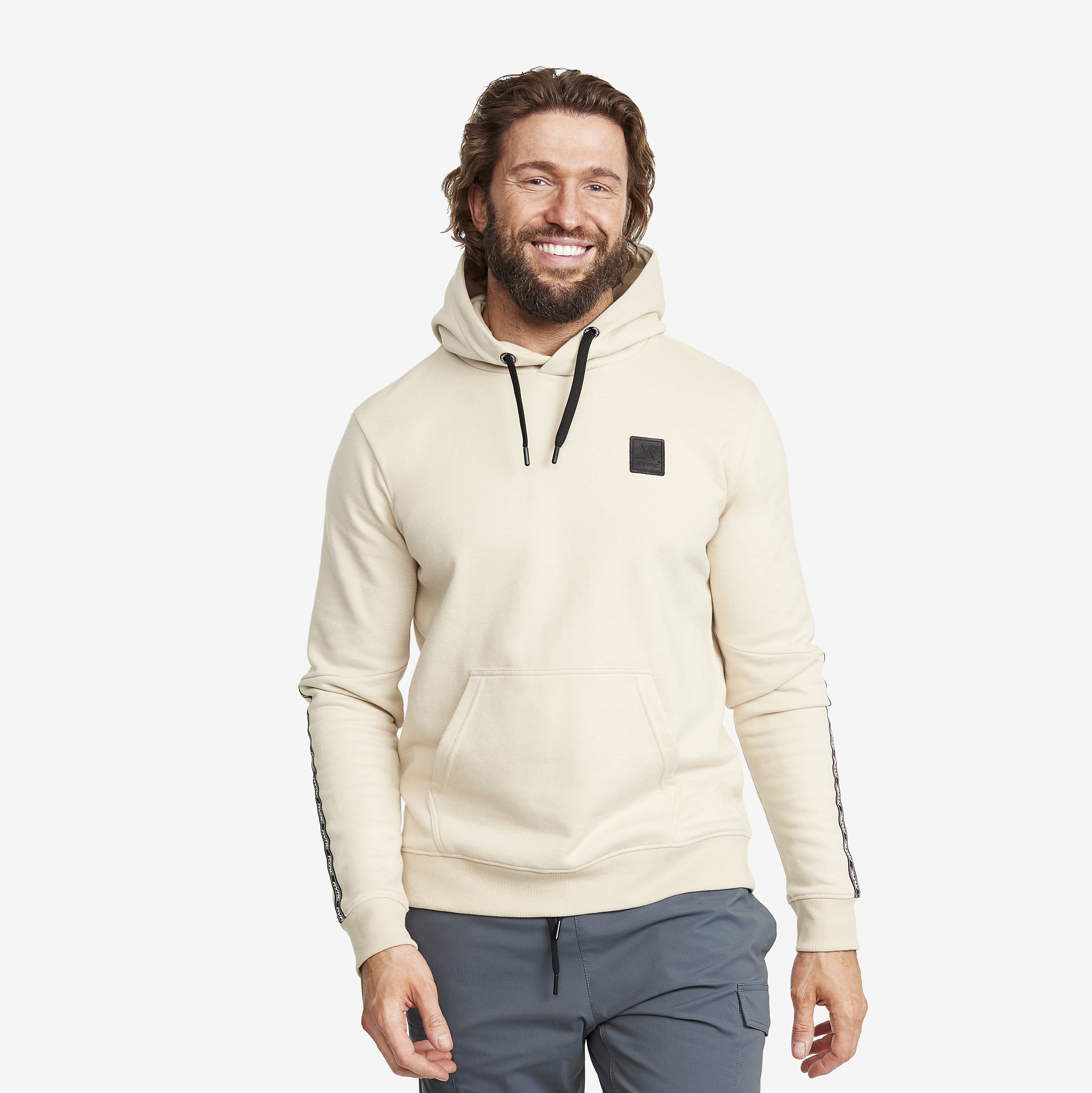 Lounge Logo Hoodie Oatmeal Herr,